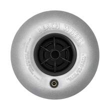 Beach Balloon Wheels, 10" Balloon Wheels Beach Cart Tires, 2 Pack 10" Inflatable Replacement Sand Tires, Replacement Big Sand Wheels For Beach Buggy, Kayak Trolley, Canoe Dolly, Rolling Walker - Silver-gray - View 9