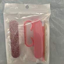 5件組女款與女孩美甲修腳工具組，迷你雙面一次性指甲锉、木製角質推棒、橘木棒、指甲清潔工具與細毛指甲刷，多功能便攜DIY美甲護理配件套組，適合居家日常美甲與沙龍級指甲護理 - 彩色 - 查看 9
