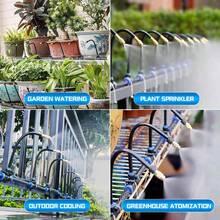 Misting Cooling System 50FT (15M) Misting Line + 15 Brass Mist Nozzles Garden US - A - View 4