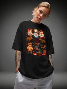 ¡La camiseta de mujer más popular de 2026! Camiseta de manga corta para mujer, moderna, juvenil, ligera y casual con ajuste ajustable. ¡El material es  y confiable! - Cristal negro - Ver 10