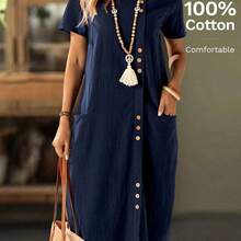 Women Midi Dresses - Putih - View 2