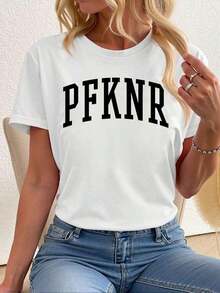 PFKNR Puerto Rico Boricua Summer T-Shirt, 100% Cotton, For Women, Casual Short Sleeve Crew Neck T-Shirt - 白色 - 查看 8