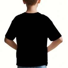 White Casual T-Shirt With Dinosaur Print For Kids, For Kindergarten Graduation, 4th Of July, Lightweight And Soft For Boys And Girls - 西瓜粉 - 查看 4