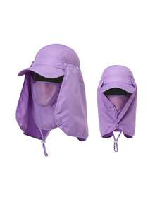 1pc Women's Summer Full Face Sun Protection Hat, Breathable Face Cover Mask, Suitable For Daily Outings, Picking, Traveling, Fishing, Planting, And Other Scenarios - G - View 39
