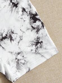 Mono sin mangas con efecto tie-dye para el verano - Blanco - Ver 4