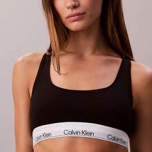 Calvin Klein Calvinklein Icon Cotton Modal Unlined Bralette QF8493 - Black - View 1