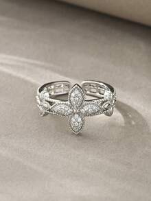 Silver Rings & Bracelet Set, Multi-Layer Linked Rings & Bracelet, Elegant Luxury Jewelry Set, Suitable For Daily Wear, Dates, Parties And Gifts - Silver - View 7