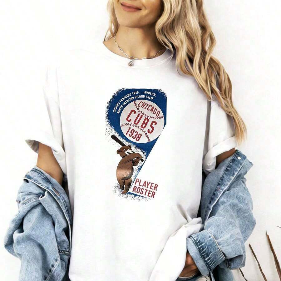 Vintage New York Mets Skyline Logo T-Shirt, Classic Mets Baseball T-Shirt For Women, Suitable As A Gift. Women's T-Shirt. Elegant Blouses. Boho Chic. Soft, Breathable, And Comfortable Women's Top, Ideal For Spring, Summer, And Fall, Perfect For Vacations, Travel, And Everyday Wear. - 白色 10 - 查看 1