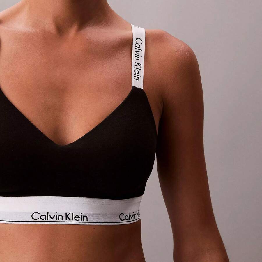 Calvin Klein Calvinklein Icon Cotton Modal Lightly Lined Bralette QF8504 - màu đen - Xem 1