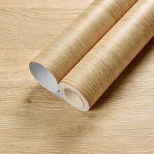 1 捲自黏式淺色木紋壁紙，40cm*500cm 可移除天然橡木紋理貼紙，防水自黏貼紙適用於家具櫥櫃門裝飾 - 40黃莉木 - 查看 6