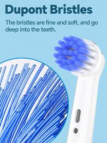 4 Pcs Compatible With OralB Electric Toothbrush Replacement Ultra Soft Bristles Brush Heads, Toothbrush Head Refills Compatible With Oralb Pro Series Electric Toothbrushes, For Sensitive Care - View 6