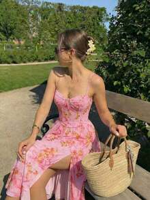 Women Midi Dresses - Multicolor 2 - View 3