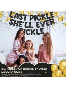 1 Bộ, Banner Tiệc Độc Thân Tự Làm Vui Nhộn, Trang Trí Tiệc Độc Thân Nghịch Ngạo, Biển Hiệu Tiệc Cô Dâu Lấp Lánh, Đồ Dùng Quà Tặng Tiệc Cưới, Ý Tưởng Quà Tặng (Đỏ Hồng Lấp Lánh) (Đen Lấp Lánh) (Vàng Sâm Lấp Lánh) - Nhiều màu - Xem 10