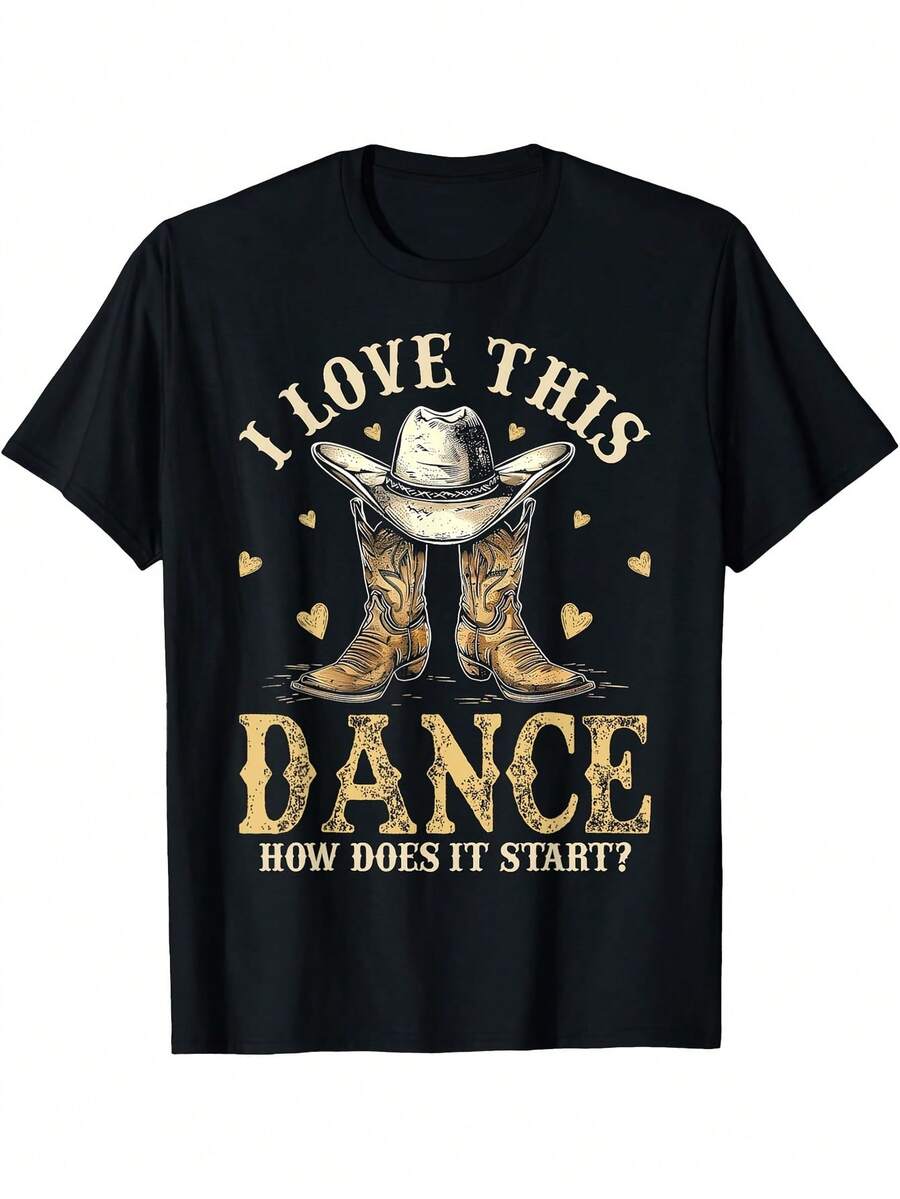 How Does This Dance Begin? Country Line Dancer Shirt. Loose And Comfortable. - Default - View 1