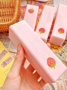 Strawberry Squishy Toy, Cream Squeeze, Chocolate Squeeze, Slow Rebound Stress Relief, Realistic Food Texture, Girly Aesthetic, Office Desk Toy, Student Fidget Ball, Healing Decor - View 1