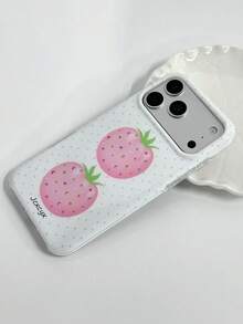 Cute Polka Dot Star Fruit Pattern Phone Case Compatible With IPhone 17 Pro Max 17 Pro 17 16 Pro Max 16 Pro 16 15 Pro Max 15 Pro Max 15 Pro 15 14 Pro Max 14 Pro 14 13 Pro Max 13 Pro 13 12 Pro Max 12 Pro 11 Simple Lovely Shockproof Back Cover - Polka Dot Apple - View 4