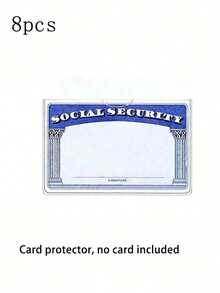 3pcs Transparent PVC Waterproof Medical/Social Security Card Protector - Clear Vinyl Plastic Card Holder Suitable For Insurance Card, Social Security Card, Metro Card, Driver's License Or Other Cards, Can Be Used As Card Holder, Wallet, Business Card Holder, Credit Card Holder, ID Card Holder, Unisex - Multicolor - View 7