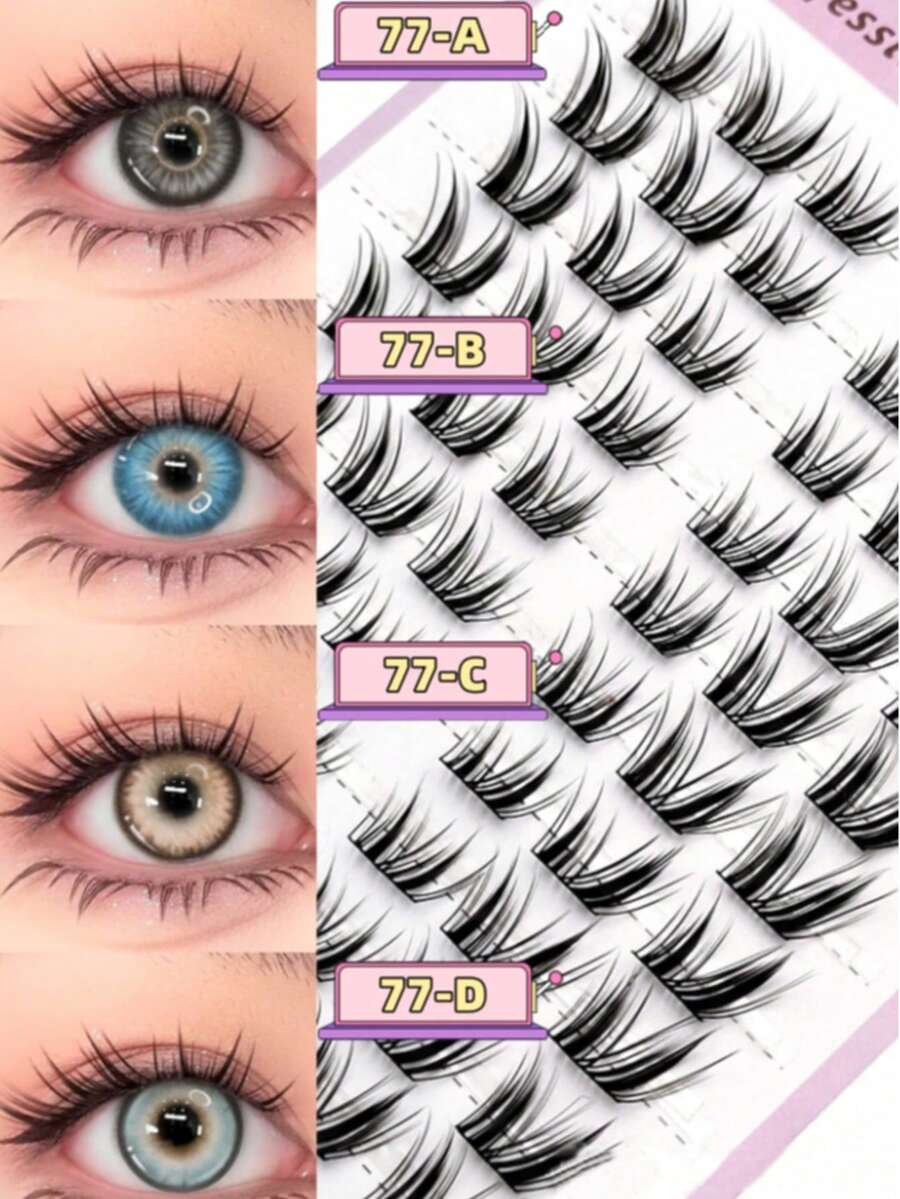 A Pair Of Magnifying Eyes Enhances Visual Effects, Simple And Elegant, Reusable Without Glue, Suitable For Easter, Christmas, Music Festivals, Parties And Gatherings, Perfect For Gifting To Partners, Family And Frllyiends. - Nhiều màu - Xem 1