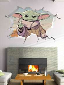 Hasbro 3D Break-Through Wall Stickers, 4PCS Galactic Peel & Stick Wall Decals For Home Decor,Bring The Epic Magic Of The Galaxy Straight Into Your Living Space With This Set Of 4 Themed Wall Stickers, Featuring A Stunning 3D Break-Through Design That Makes Iconic Characters And Scenes Appear To Burst Right Out Of Your Wall. - Wall Sticker - View 9