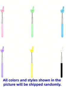 1pc/3pcs/5pcs Retractable Pointer - Multi-Functional Telescopic Presentation Pointer, Classroom Teaching Pointer, Guiding Students Learning, Random Color And Style, Suitable For Teaching, Conducting, Home Or Classroom Use, Suitable For Teachers, Classrooms And Offices, Gift For Family, Friends, Colleagues, Stationery, School Supplies - Multicolor - View 16