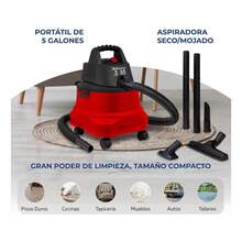 WD-5 MA 5 Gal Multipurpose Wet/Dry Vacuum Cleaner, Black - C - View 5