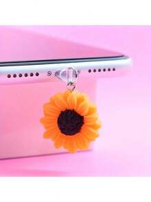 1 nút chặn bụi hình hoa hướng dương dễ thương, tương thích với giao diện Android Type-C. - Nhiều màu - Xem 7