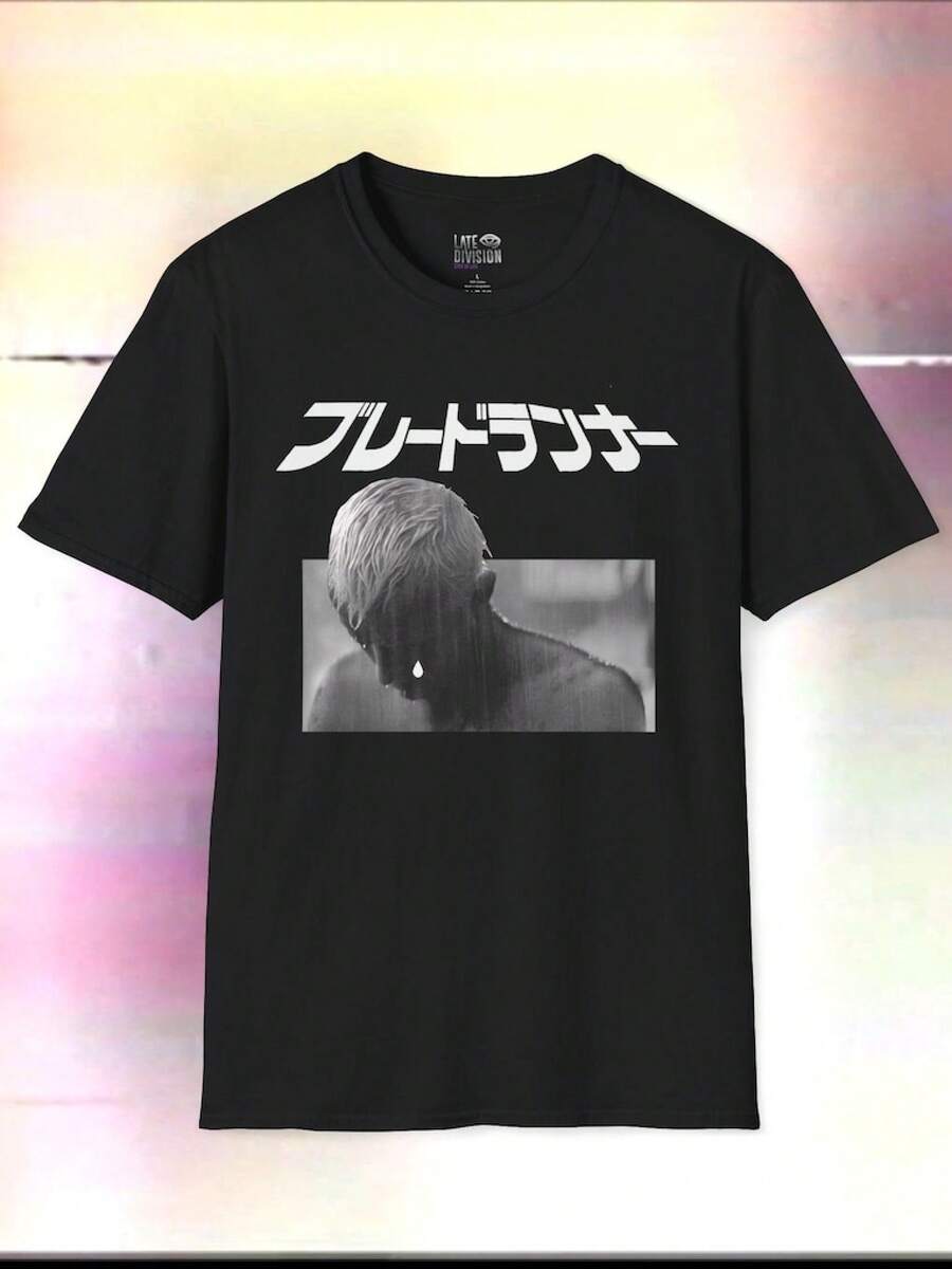 Camiseta unisex BladeRunner ropa de mujer blusas casuales camisas de mujer blusas blusas de mujer camisas conjunto casual diario corte regular combinación diaria estampado gráfico conjunto - Negro - Ver 1