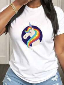 Camiseta de Mujer Talla Grande con Diseño Divertido de Lenguaje Calónico, Aliado Queer, Orgullo Gay, Manga Corta, Cuello Redondo, Tejido de Elasticidad Media, Adecuada para Ropa Casual de Primavera, Verano y Otoño, Lavable a Máquina, Diseño Divertido - Blanco - Ver 7