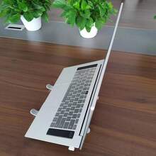 New High-Quality ABS Laptop Stand, Metal Support, Stable No Shaking, 7-Level Adjustable Portable Foldable 3-Fan Cooling Stand - View 3