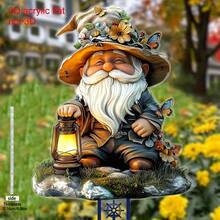 2D亚克力地插，亚克力花园地插，标牌，是农舍、花园、草坪、庭院、盆栽植物的理想装饰品，也是乔迁、婚礼、毕业、生日的绝佳礼物，无需电源 - A - 查看 4