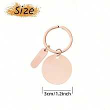 Custom Pet Name & Phone Number Keychain - Personalized Double Metal Tag With Initial Charm, Multi-Color Pet Owner Gift - Multicolor - View 2