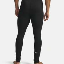 Under Armour UA Base 4.0 男子冬季打底戶外訓練緊身褲 - 黑色 - 查看 2