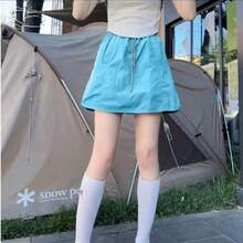 Women Skirts - Light Blue - View 2