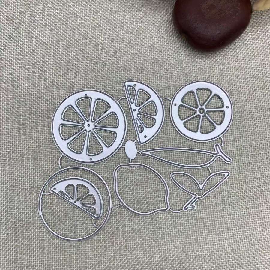 檸檬形金屬切割模具,適用於製作卡片套組、壓花紙藝切割套組、剪貼簿與相簿 DIY - DIY檸檬 - 查看 1