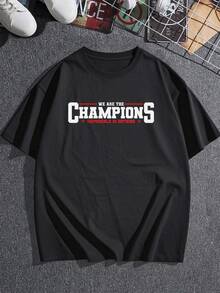 WE ARE THE CHAMPIONS IMPOSSIBLE IS NOTHING, la camiseta de mujer muestra con orgullo la frase WE ARE THE CHAMPIONS IMPOSSIBLE IS NOTHING un lema inspirador que resalta el espíritu de victoria y perseverancia sin límites, perfecta para destacar tu confianza y determinación en cada momento y en cualquier ocasión casual. - Negro - Ver 3