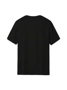 [FIFA World Cup Licensed]2026 FIFA World Cup Football Trophy Cityscape Print Men's Summer Mesh T-Shirt, Street Sports Style, Round Neck, Short Sleeves - 黑色 - 查看 2