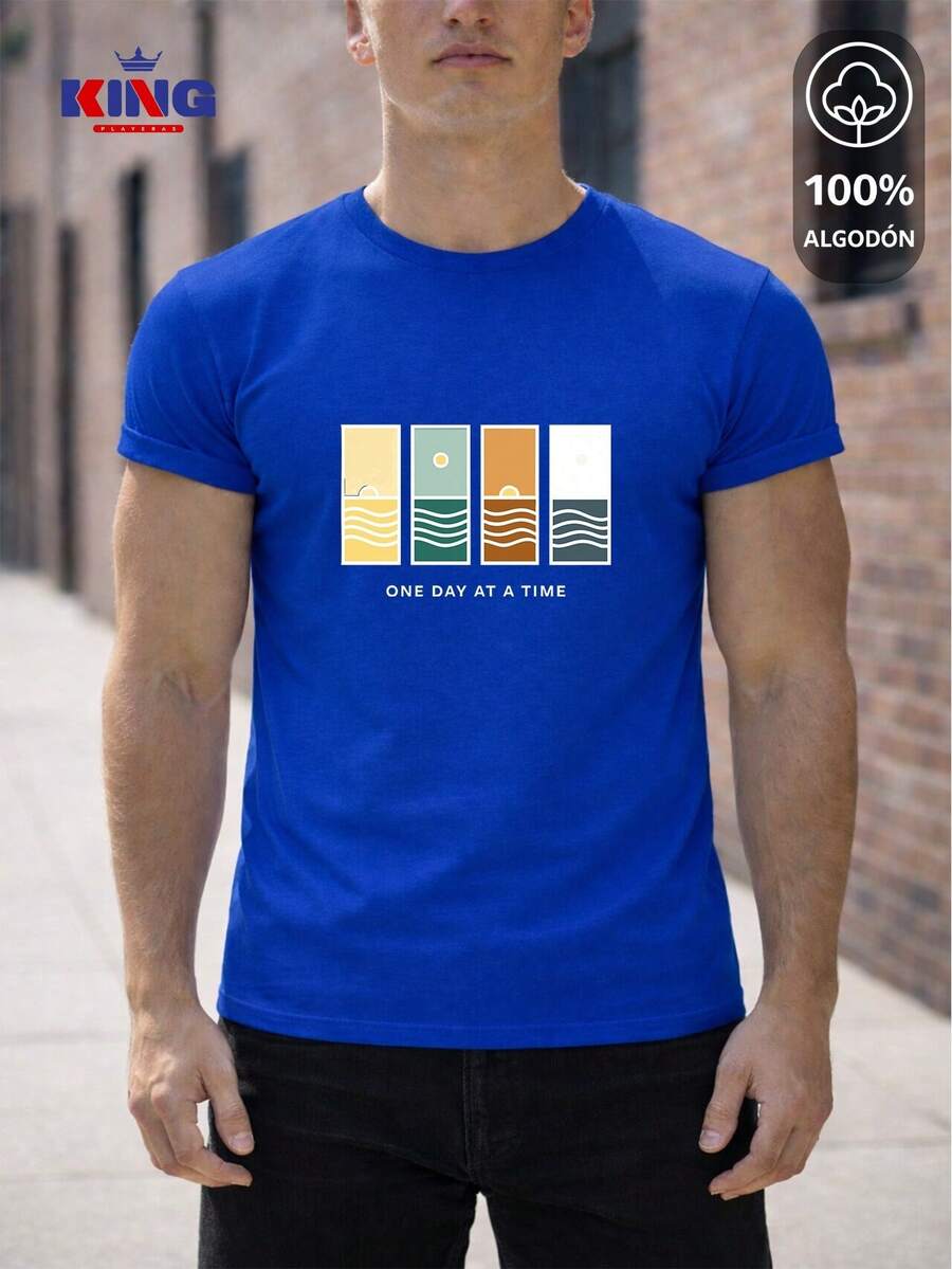 King T-shirt Men T-Shirts - Blue - View 1