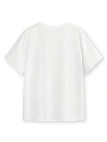 Personalized WILDCATS T-Shirt, Mascot Sportswear For Baseball, Soccer, Floral Initials, Teachers, Back To School, Mom T-Shirt, Breathable And Comfortable - White 3 - View 2