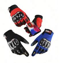 1 Pair Waterproof Motorcycle Gloves, Warm Riding Gloves, Full Finger Motorcycle Gloves, Touchscreen Motorcycle Gloves, Anti-Slip Racing Gloves, Motorcycle Accessories, Essential For Riding, Unisex Biker Gift - A - View 6