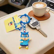 MINISO Crayon Shin-Chan Cartoon Keychain With Playful Expressions, Ideal For Backpack, Handbag, Or Key Decoration, Fun Collectible Accessory, Vibrant And Durable Design, Multiple Styles Available - Royal Blue - View 3