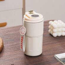 1 cốc hiển thị cảm ứng 450ML/15.2oz có chỉ báo nhiệt độ, bình giữ nhiệt chống rò rỉ hai lớp bằng thép không gỉ 316, thiết kế chống trượt cho bình đựng nước pha cà phê và trà khi trở lại trường khi trở lại trường - Nhiều màu - Xem 13