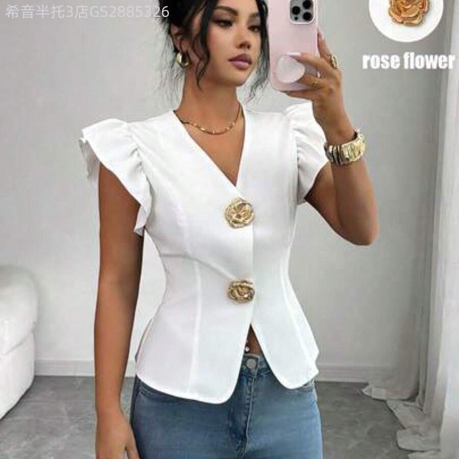 Women Blouses & Shirts - White - View 1