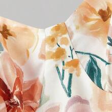 guang zhou mi qian shang mao  MOD Vestido de tirantes con estampado floral romántico para mujer - Multicolor - Ver 5