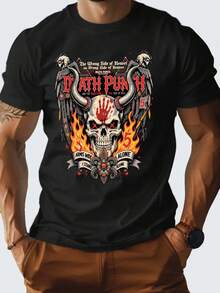 Camiseta unisex, para hombreMuertePunchOficialGráficoCamiseta-NegritaCráneo&LlamasDiseñoconRojoTexto,AtrevidoDeclaraciónTeeparaMuscularEdificios,InformalRopa&VentiladorRegalos,DuraderoCortoMangaRedondoCuelloCamisaparaTodo el añoAdultoTallas-ÚnicoGóticoEstiloApparel,ropademujer,blusasparamujer,topsdemujer,playerasdemujer, GráficoimpresoAmigable con la piel, estilo de los 90Retro, Ropa Urbana, A la ModacasualCamisetas, GráficasimpresoAmigable con la piel, estilo de los 90Retro, Ropa Urbana, A la Modacasualcamisetas - Negro - Ver 5