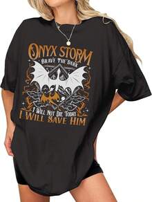 Camisa con estampado de libros de tormenta