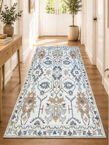 Alfombra Chilai Home Boho, alfombra de pasillo, tapete lavable para decoración del hogar, alfombra para sala de estar, alfombra de pasillo antideslizante para cocina, hecha en Turquía 80x200 cm, 80x300 cm, 100x200 cm, 120x180 cm - Gris Claro - Ver 3