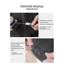 Dây đeo vai máy ảnh cho R50, dây đeo chéo V1 tháo nhanh, dây đeo cổ G7X2 Ricoh GR3, ZV-1 bền bỉ tối giản giảm áp lực, tiện lợi và nhanh chóng sử dụng - Xem 7