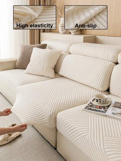 1 chiếc bọc ghế sofa màu trơn, chất liệu nhung mềm mại, co giãn, ấm áp và thoải mái, phong cách tối giản hiện đại, thân thiện với thú cưng, chống trượt, chống bẩn, co giãn, có thể giặt được, phù hợp cho phòng khách, phòng ngủ, phòng học, ghế đơn, ghế đôi, ghế ba, ghế bốn chỗ có tay vịn và tựa lưng, sử dụng được cả bốn mùa.