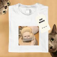 ¡La camiseta de mujer más popular de 2026! ¡La camiseta CAT WORLD está hecha de un material  y confiable! - A - Ver 8