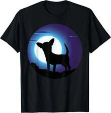 Camiseta retro Chihuahue?o Chihuahua que pueden usar hombres y mujeres, negra, blanca, regalos - Negro - Ver 4